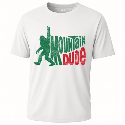 Mountain Dude Bigfoot Sasquatch Hiking Funny Performance Shirt