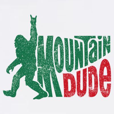 Mountain Dude Bigfoot Sasquatch Hiking Funny T-Shirt