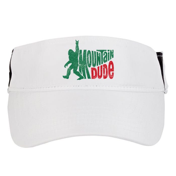 Mountain Dude Bigfoot Sasquatch Hiking Funny Adult Drive Performance Visor