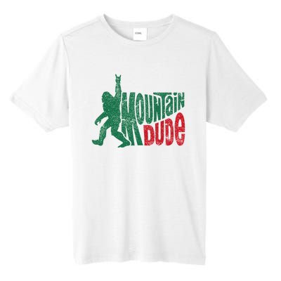 Mountain Dude Bigfoot Sasquatch Hiking Funny Tall Fusion ChromaSoft Performance T-Shirt