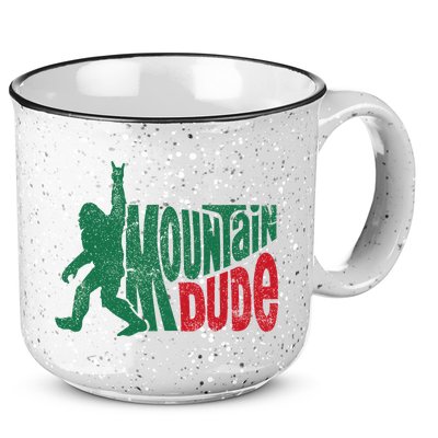 Mountain Dude Bigfoot Sasquatch Hiking Funny 15oz Campfire Ceramic Mug