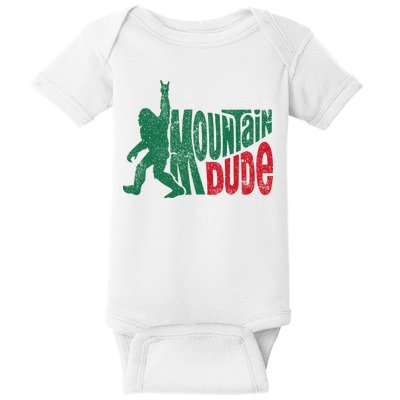Mountain Dude Bigfoot Sasquatch Hiking Funny Baby Bodysuit