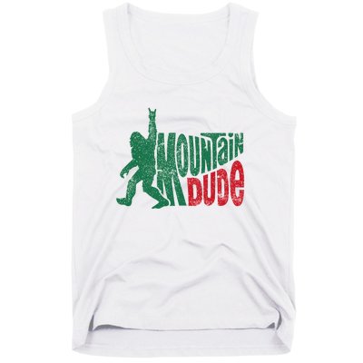 Mountain Dude Bigfoot Sasquatch Hiking Funny Tank Top