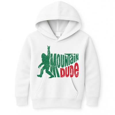 Mountain Dude Bigfoot Sasquatch Hiking Funny Kids Hoodie
