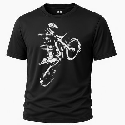 Motocross Dirt Bike Cooling Performance Crew T-Shirt