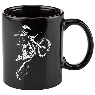 Motocross Dirt Bike 11oz C Handle Ceramic Mug