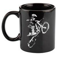 Motocross Dirt Bike 11oz C Handle Ceramic Mug