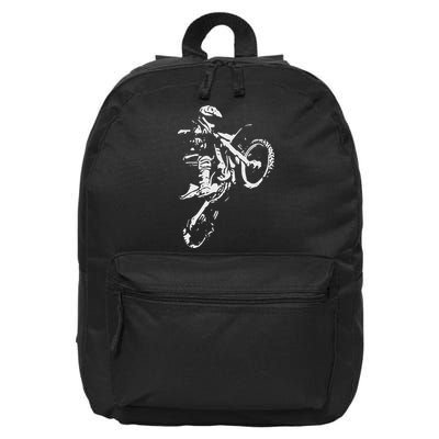 Motocross Dirt Bike 16 in Basic Backpack