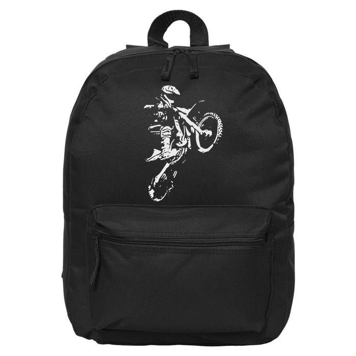 Motocross Dirt Bike 16 in Basic Backpack