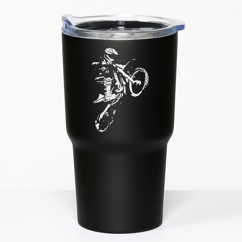 Motocross Dirt Bike Tumbler
