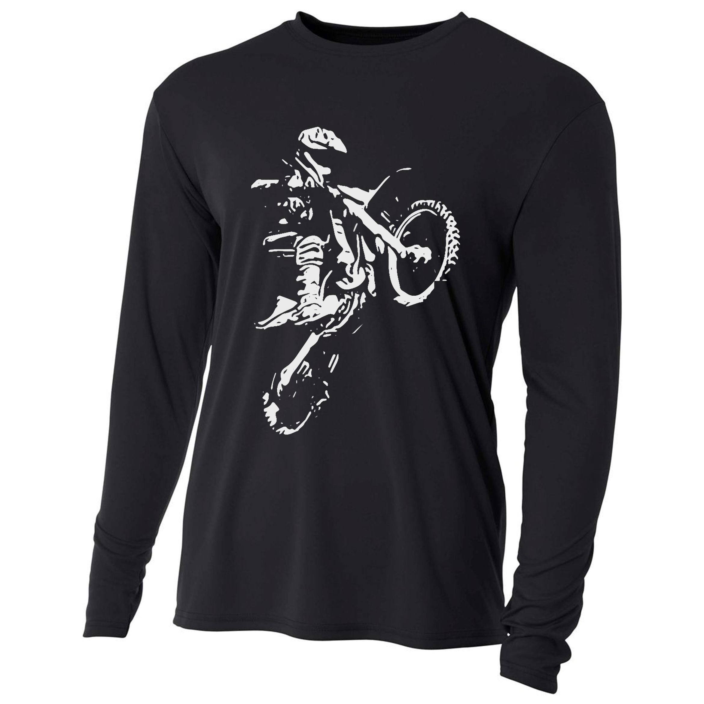 Motocross Dirt Bike Cooling Performance Long Sleeve Crew
