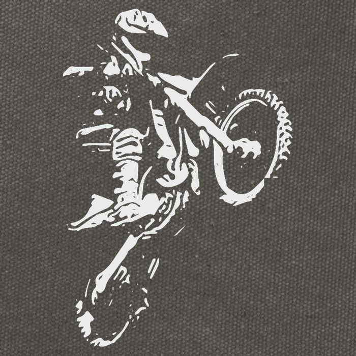 Motocross Dirt Bike Cotton Canvas Backpack