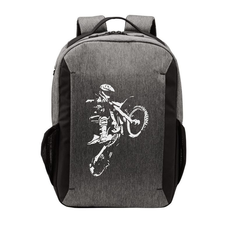 Motocross Dirt Bike Vector Backpack