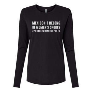 Men Dont Belong Protect Womens Sports Womens Cotton Relaxed Long Sleeve T-Shirt