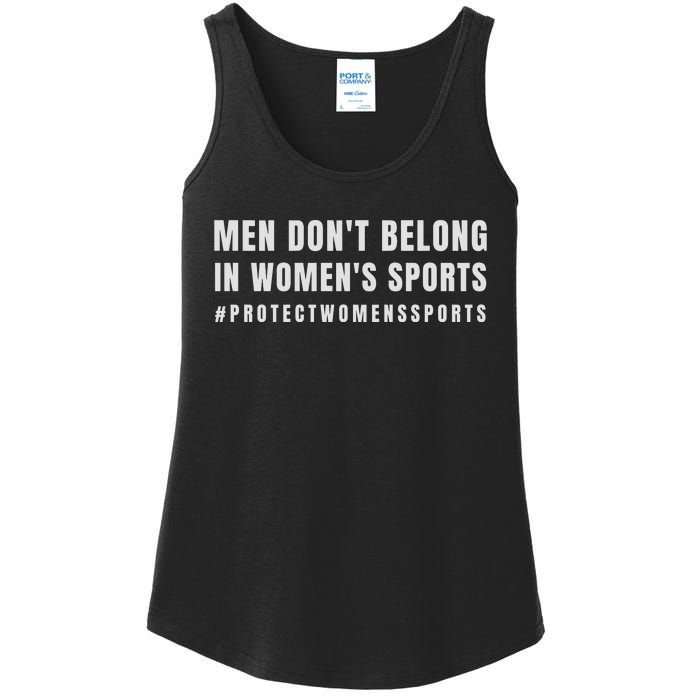 Men Dont Belong Protect Womens Sports Ladies Essential Tank