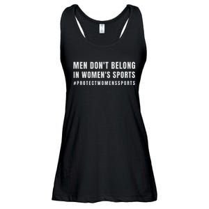 Men Dont Belong Protect Womens Sports Ladies Essential Flowy Tank