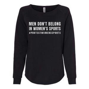 Men Dont Belong Protect Womens Sports Womens California Wash Sweatshirt