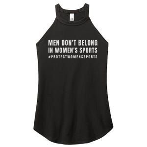 Men Dont Belong Protect Womens Sports Women's Perfect Tri Rocker Tank