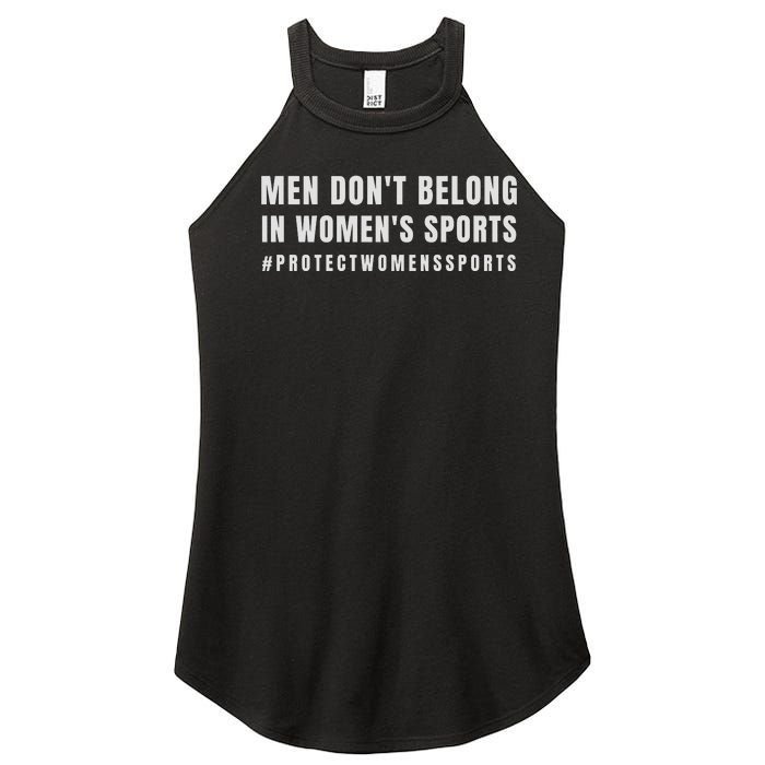 Men Dont Belong Protect Womens Sports Women's Perfect Tri Rocker Tank