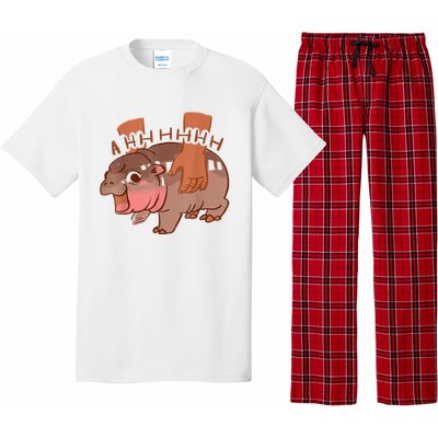 Moo Deng Bouncy Pig In Thai Picture The Cute Baby Hippo Pajama Set