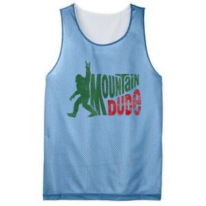 Mountain Dude Bigfoot Sasquatch Rock On Mesh Reversible Basketball Jersey Tank