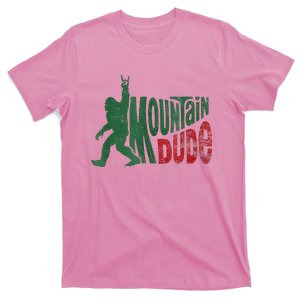 Mountain Dude Bigfoot Sasquatch Rock On T-Shirt