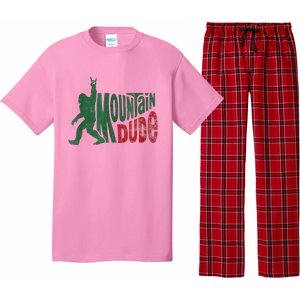 Mountain Dude Bigfoot Sasquatch Rock On Pajama Set