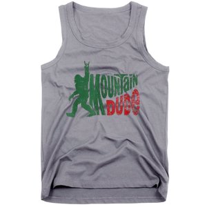 Mountain Dude Bigfoot Sasquatch Rock On Tank Top