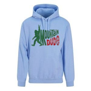 Mountain Dude Bigfoot Sasquatch Rock On Unisex Surf Hoodie