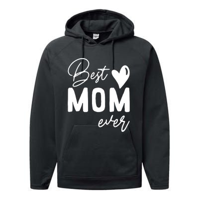 Mothers Day Best Mom Ever Gifts From Daughter Performance Fleece Hoodie