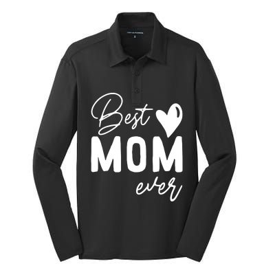 Mothers Day Best Mom Ever Gifts From Daughter Silk Touch Performance Long Sleeve Polo