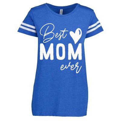 Mothers Day Best Mom Ever Gifts From Daughter  Mom Enza Ladies Jersey Football T-Shirt