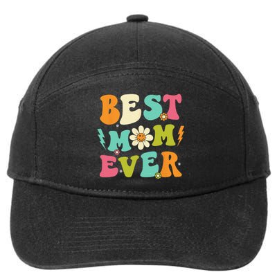 Mothers Day Best Mom Ever From Daughter  Mom 7-Panel Snapback Hat