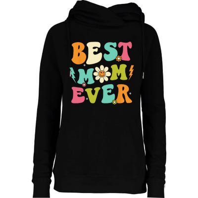 Mothers Day Best Mom Ever From Daughter  Mom Womens Funnel Neck Pullover Hood