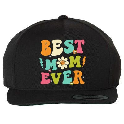 Mothers Day Best Mom Ever From Daughter  Mom Wool Snapback Cap