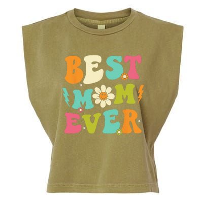 Mothers Day Best Mom Ever From Daughter  Mom Garment-Dyed Women's Muscle Tee