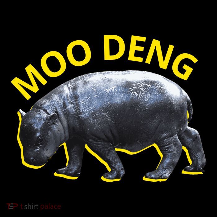 Moo Deng Baby Hippo Wool Snapback Cap