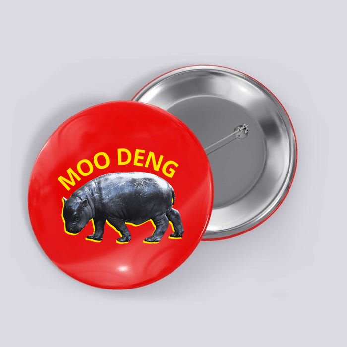 Moo Deng Baby Hippo Button