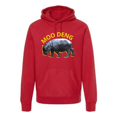 Moo Deng Baby Hippo Premium Hoodie