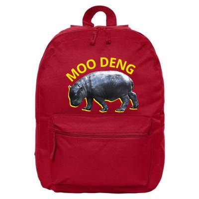 Moo Deng Baby Hippo 16 in Basic Backpack