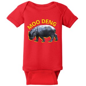 Moo Deng Baby Hippo Baby Bodysuit