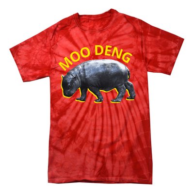 Moo Deng Baby Hippo Tie-Dye T-Shirt