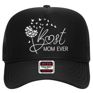 Mothers Day Best Mom Ever Gifts From Daughter Son Mom High Crown Mesh Back Trucker Hat