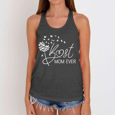 Mothers Day Best Mom Ever Gifts From Daughter Son Mom Women's Knotted Racerback Tank