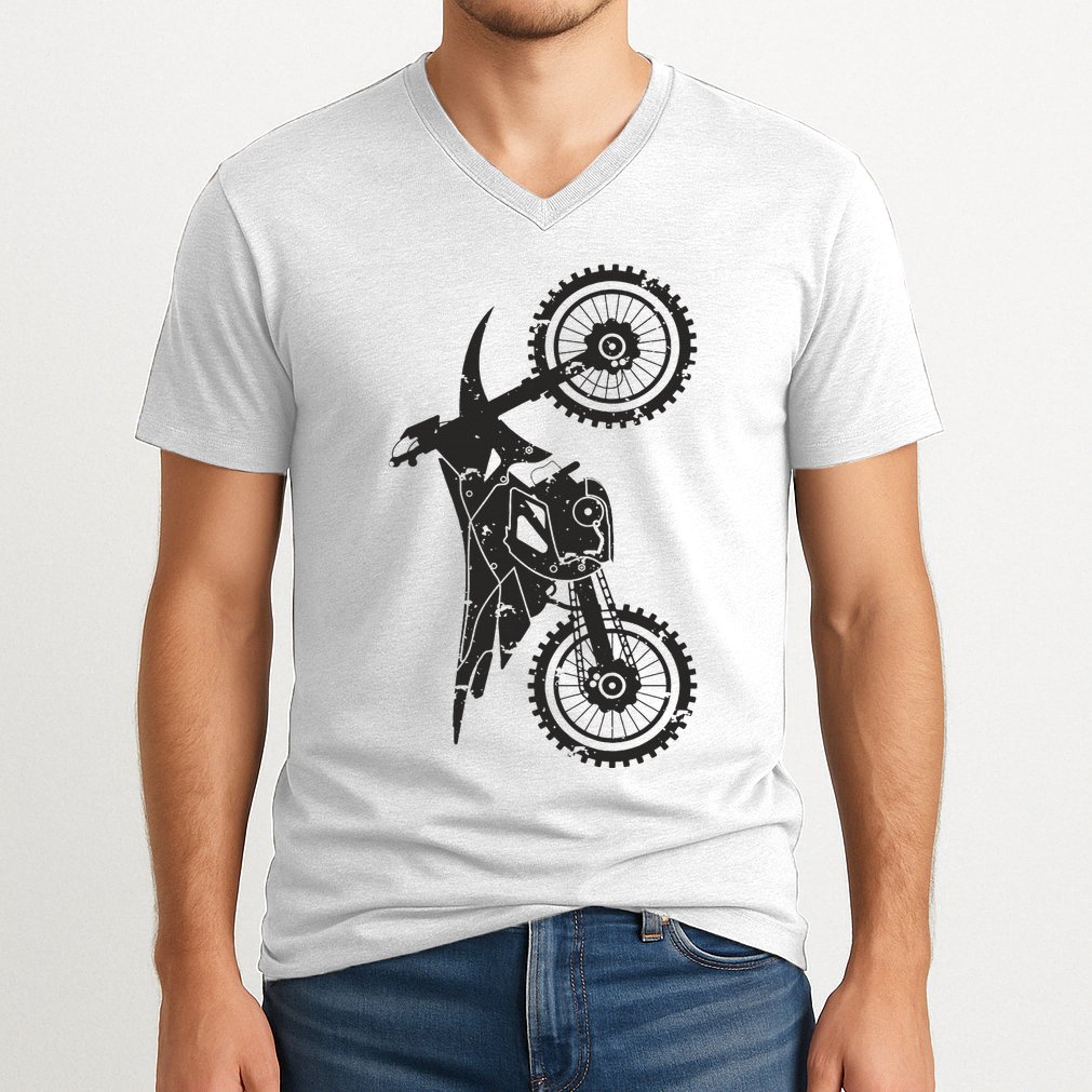 Motocross Dirt Bike Apparel Dirt Bike Motocross V-Neck T-Shirt