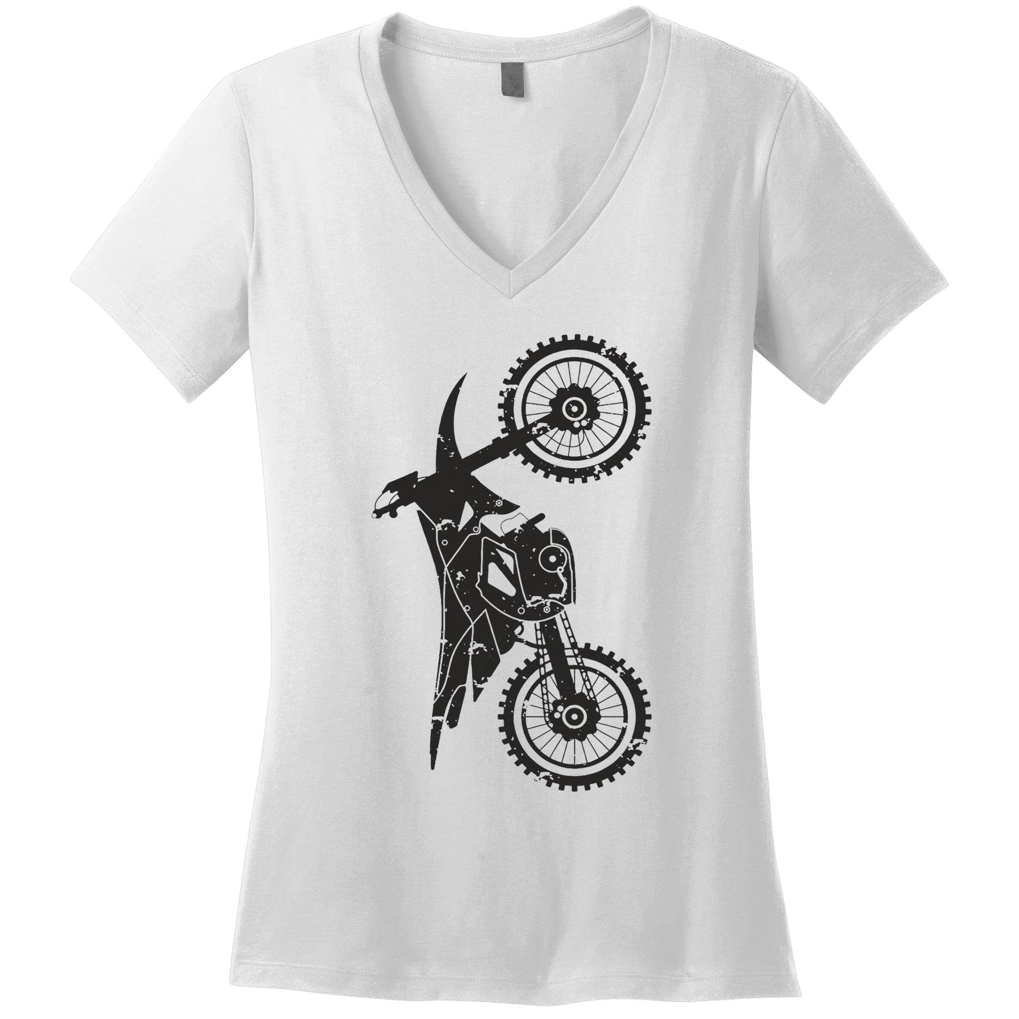 Motocross Dirt Bike Apparel Dirt Bike Motocross Women's V-Neck T-Shirt