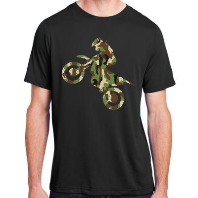 Motocross Dirt Bike Racing Camo Camouflage Adult ChromaSoft Performance T-Shirt