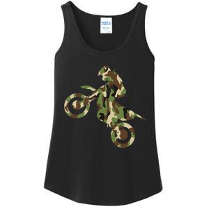 Motocross Dirt Bike Racing Camo Camouflage Ladies Essential Tank