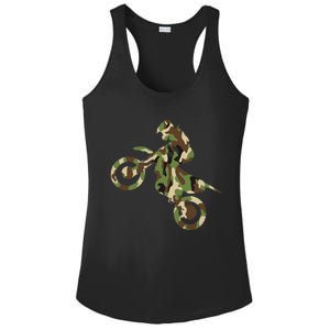 Motocross Dirt Bike Racing Camo Camouflage Ladies PosiCharge Competitor Racerback Tank