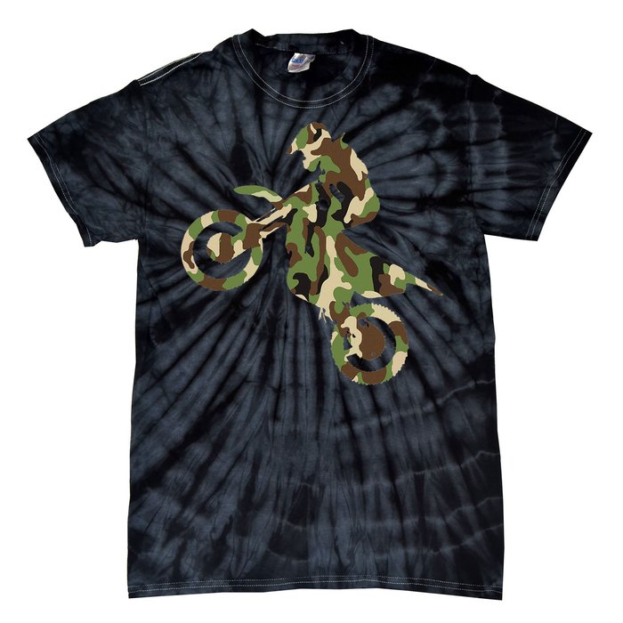 Motocross Dirt Bike Racing Camo Camouflage Tie-Dye T-Shirt